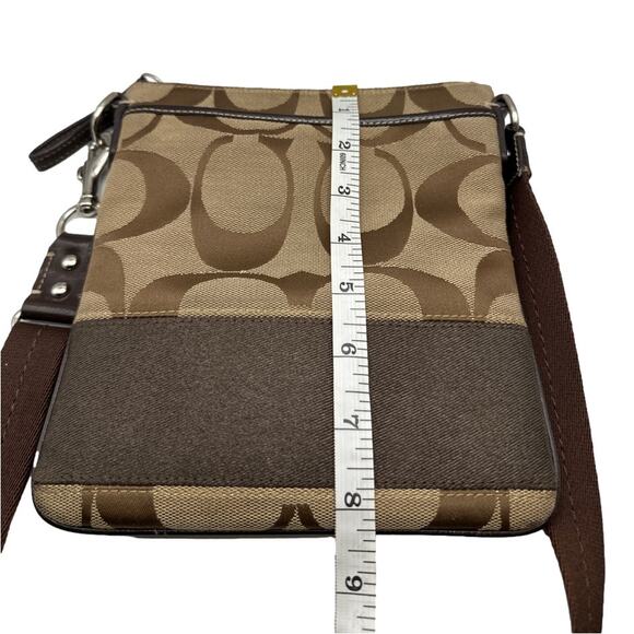 COACH Brown Signature Canvas Crossbody - Picture 7 of 7